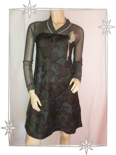 Robe fantaisie bi matière - a,